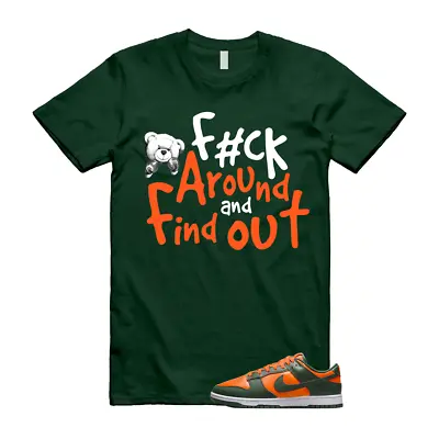 Miami Hurricanes Dunk Gorge Green Total Orange White Retro T Shirt Match FCK • $26.99