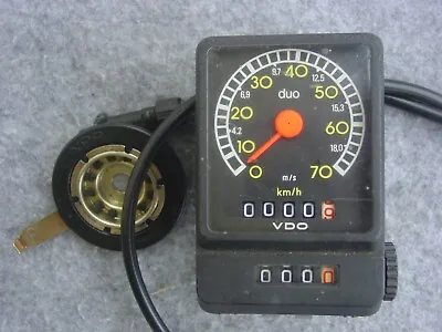 VDO Duo Tachometer Ca.1984 28 Inches Well Preserved On Zero Posed Trip Odometer • $71.46