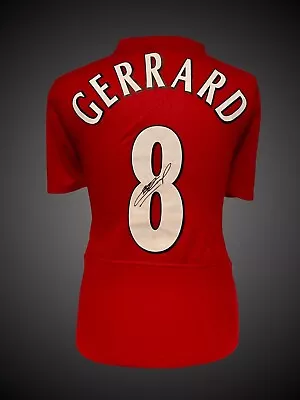 £175 • Buy SIGNED STEVEN GERRARD LIVERPOOL CHAMPIONS League 2005 WinnerNo 8 Shirt COA  £175