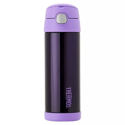 $32 • Buy Thermos 470ml Funtainer Vacuum Insulated Drink Bottle Purple Stainless Steel
