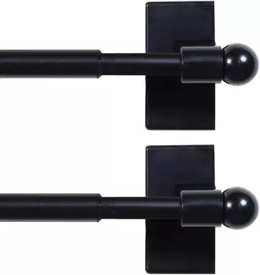 H.VERSAILTEX 2 PACK Magnetic Curtain Rods For Metal Doors Top And Bottom Multi-U • $31.94