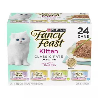 Fancy Feast Classic Kitten Pate Multi Pack Wet Cat Food 24 X 85g • $38.88