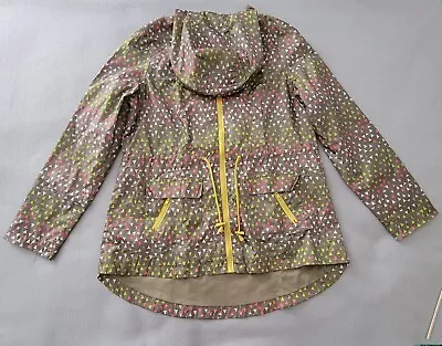 MOSSIMO SUPPLY CO Zip Up Multicolor Print Hooded Windbreaker Jacket Women's L • $24.95