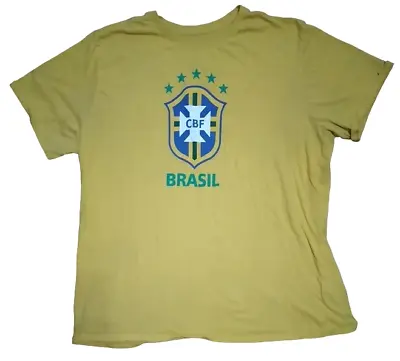 $10.99 • Buy T-Shirt: The Nike Tee - BRASIL / BRAZIL CBF Soccer National Team - Size 2XL
