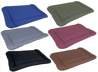 DOG CUSHION PAD Heavy Duty Waterproof Material Rectangular Easy CLean Comfy Warm • £34.99