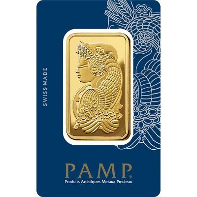 100 Gram Gold Bar - PAMP Suisse - Fortuna - 999.9 Fine In Sealed Assay • $7753.82