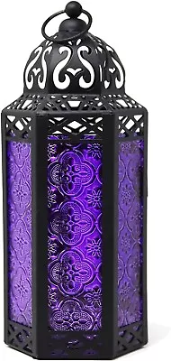 Moroccan Lamp Halloween Lantern Decorative Candle Holders For Indoor Outdoor ... • $25.98