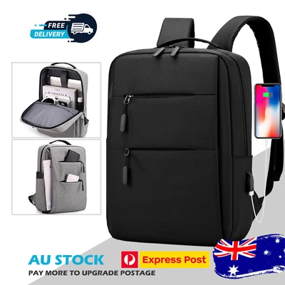 $17.50 • Buy Men Women Canvas Waterproof Backpack Bag School Travel Laptop Bag Business Bag