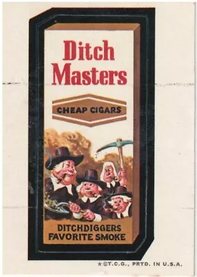 1973 Topps Original  Wacky Packages 2nd Series Ditch Masters (white Back) • $2.50