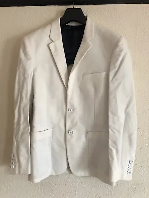 Acne White Moleskin Blazer Small 36” Short U.K. (46 Short E.U.) • £20