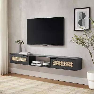 Modern Floating TV Stand For TVs Up To 80” Wall Mounted Entertainment Center • $136.16