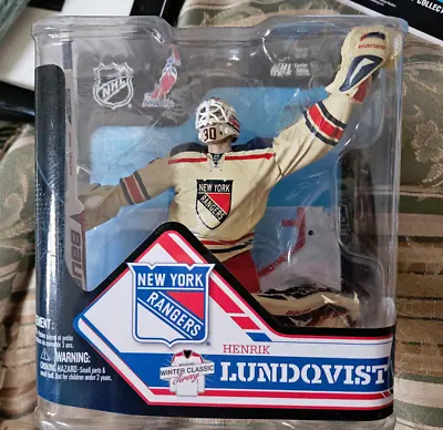 MCFARLANE NHL SERIES 32 HENRIK LUNDQVIST NEW YORK RANGERS FIGURE NEW RARE Great • $65.95