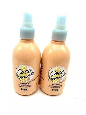 2 Victorias Secret PINK Coco Pineapple Self Tanning Water Mist 8 Oz LOT • $33.33