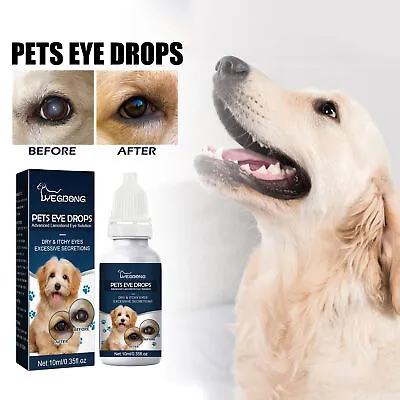 10ml Eye Cleaner Drops Quick Absorption Remove Tears Stains Dog Allergy Symptoms • $11.54