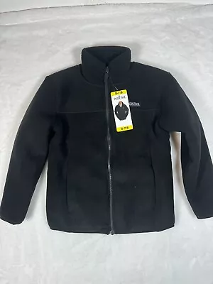 Pacific Trail Boy Youth Fleece Jacket Zip Up Black Size Small 7/8 • $23.95