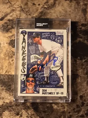 Topps Project 2020 Signed DON MATTINGLY CHARITIES Auto Card #333 Sophia Chang • $179.95