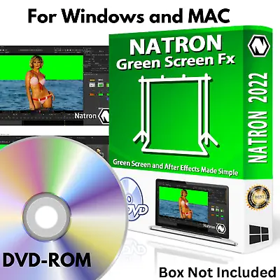 Natron Green Screen After Effects Fx Editing Software For Windows MAC On DVD-ROM • $14.99