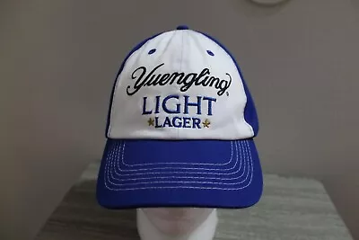 Yuengling Light Lager Blue White Spellout Logo Adjustable Cap Hat Adult OSFA • $9.99