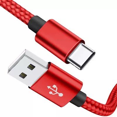 Braided USB C Type-C Fast Charging Data SYNC Charger Cable Cord 3/6/10FT Lot • $2.49