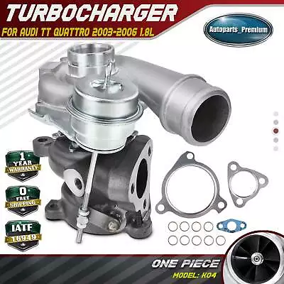 Turbo Turbocharger W/ Wastegate Actuator For Audi TT Quattro 2003-2006 1.8L K04 • $154.99