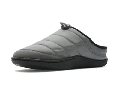 Mens Clarks 'Pilton Mule Slip On Mule Slippers - Dark Grey Uk Size 11 G EU 46 • £32