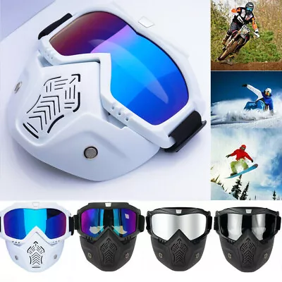 Motorcycle Goggles Face Mask Dirt Bike Motocross Off-Road MX ATV Eyewear Glasses • $8.99