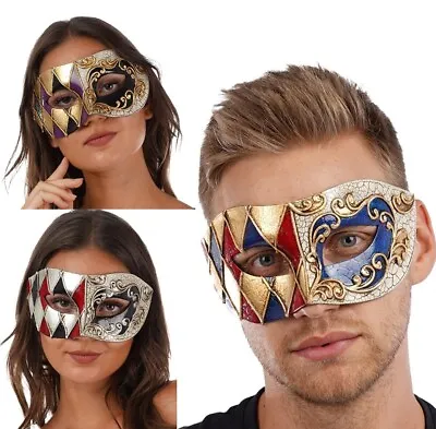 Venetian Eye Mask Halloween Face Mask Costume Accessory Gothic Masquerade • £8.99