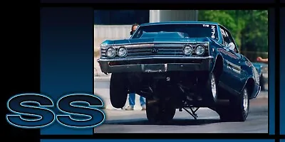 1967 Chevrolet Chevelle Wheel Stand Action (117) '2X4' 13oz. Vinyl Banner. Ford • $49.75