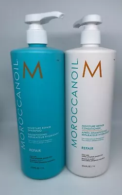 SAME DAY SHIP! Moroccanoil Moisture Repair Shampoo & Conditioner 33.8 Oz • $84.99