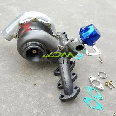 TURBO Manifold+80.81 T4 Turbo+Wastegate For Toyota Supra JZA80 Lexus IS300 3.0L • $610.99