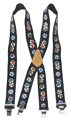 $17.97 • Buy Suspender 48  American Made Usa Soccer / Football World Cup Flags
