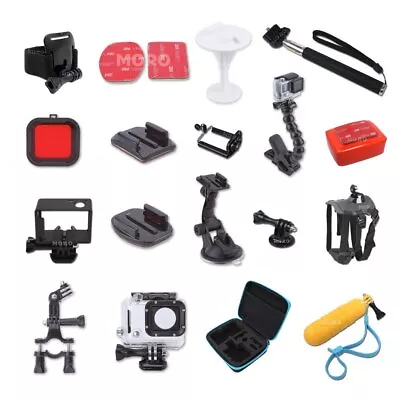 Pack Storage Carry Case Head Chest Mount & Accessories F GoPro HD Hero 5 4 3 3+6 • $25.68