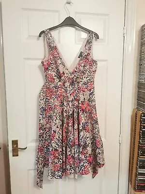 Warehouse  Floral Sleeveless Dress Size 10 • £3