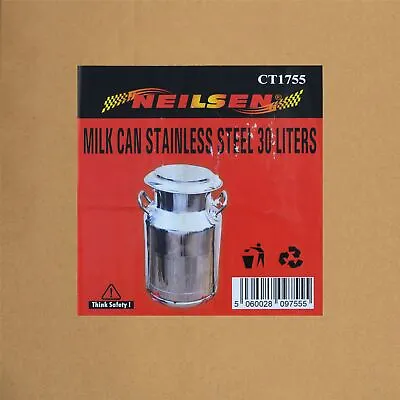 30 Litre Stainless Steel Milk Can • £116.49