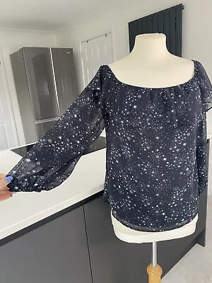 Oasis - Size 12 - Royal Observatory Blouse Top Star Galaxy  Whimsigoth Rare • £14
