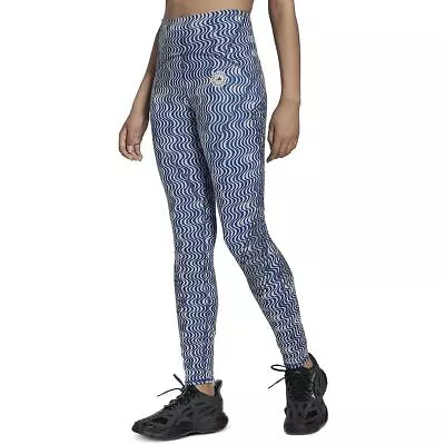 Adidas Stella McCartney Womens Blue Running Athletic Leggings XS BHFO 2706 • $23.99