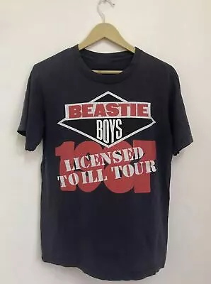 Vintage Beastie Boys Band Licensed To Ill Tour 1987 Black All Size Shirt • $18.95