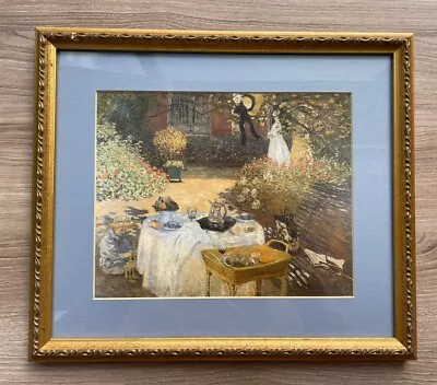 Framed Art Print “The Luncheon  1873 Lunch In The Garden By Claude Monet • $35.99