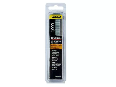 £7 • Buy Stanley Tools SWKBN Brad Nail 12mm SWKBN050 Pack 1000 STA0SWKBN050