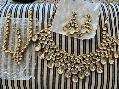 Indian Bridal Kundan Jewelry Set • $120