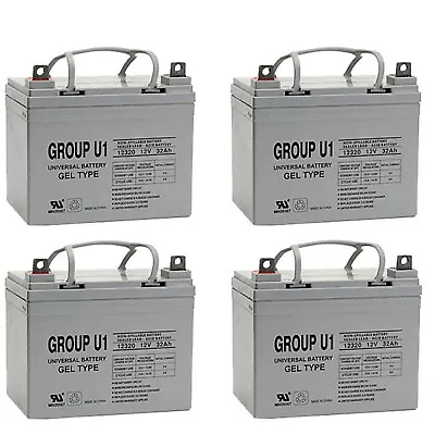 UPG 12V 32Ah U1 Gel Replacement Battery For Wheelchair Scooter - 4 Pack • $479.99