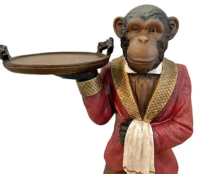 Bombay CO Winston The Butler Chimpanzee Server Side Table Monkey Waiter 1990’s • $500