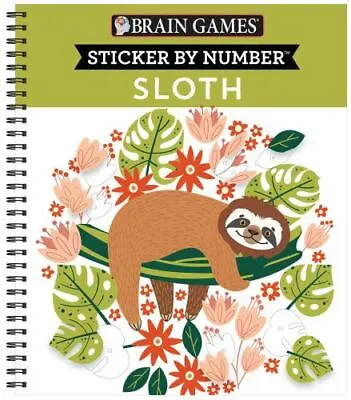 $9 • Buy Brain Games - Sticker By Number: Sloth
