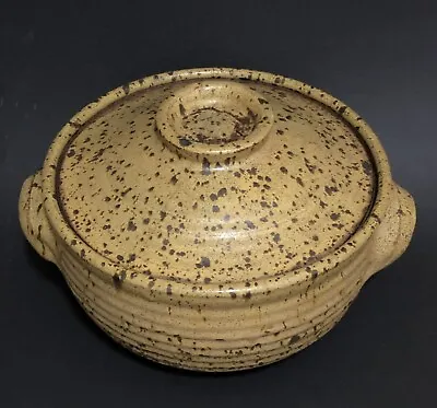 Vintage Australian Studio Pottery GUS MCLAREN Stoneware Large Lidded Vessel • $53