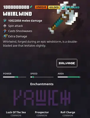 Minecraft Dungeons -Whirlwind Unique Gilded (Xbox)(PS4)(Switch)(PC) • $7