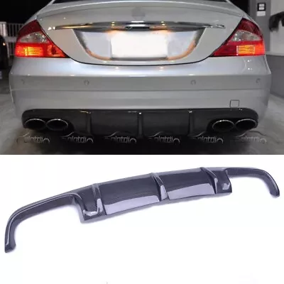 For 07-11 Mercedes Benz W219 CLASS CLS AMG Carbon Fiber Rear Bumper Diffuser Lip • $349.12