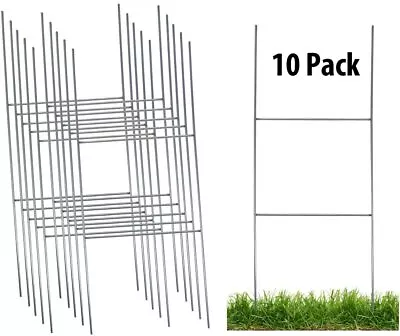 Sturdy Metal H Frame Wire Step Stakes For Yard Signs(10 X 24 Inch)(Stakes Only) • $22.99