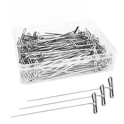 200Pcs T Pins 2 Inch Sewing Pins Stainless Steel Wig Pins For Wigs T-Pins For • $10.74