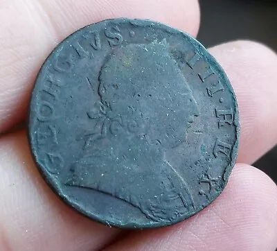 Rare 1775 Half Penny George III • £0.99