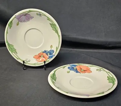 Two (2) Villeroy & Boch AMAPOLA Cup Saucers • $15.75